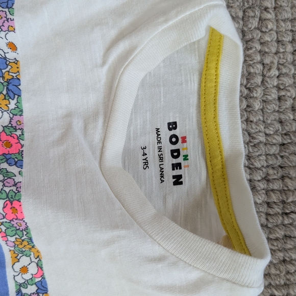 Floral Print Pants and Striped Top Set - Picture 3 of 6